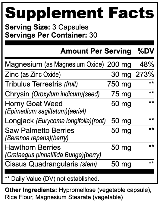 Alpha Men's Vitality Support Capsules - Made in the USA