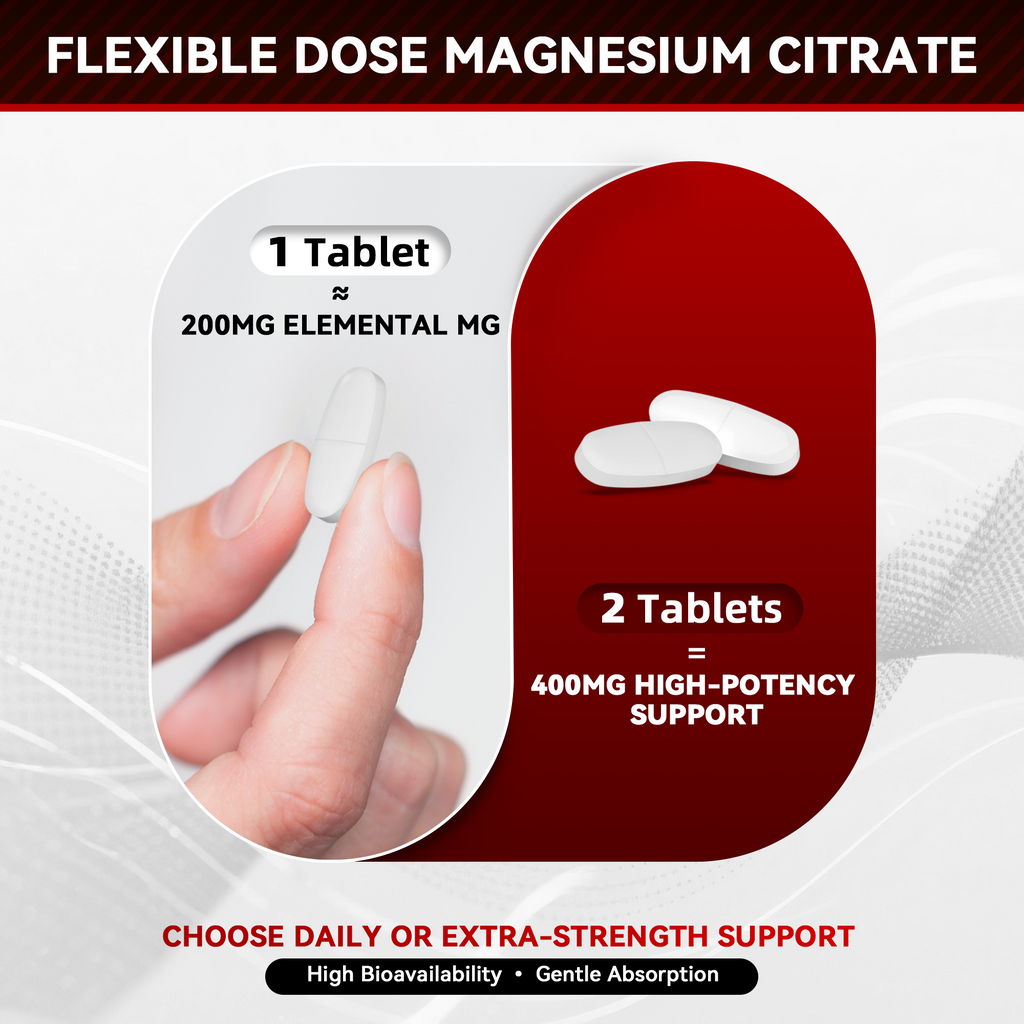 I Love Health Magnesium Citrate, 400mg, Heart Health Support, 100 vegetarian Tablets