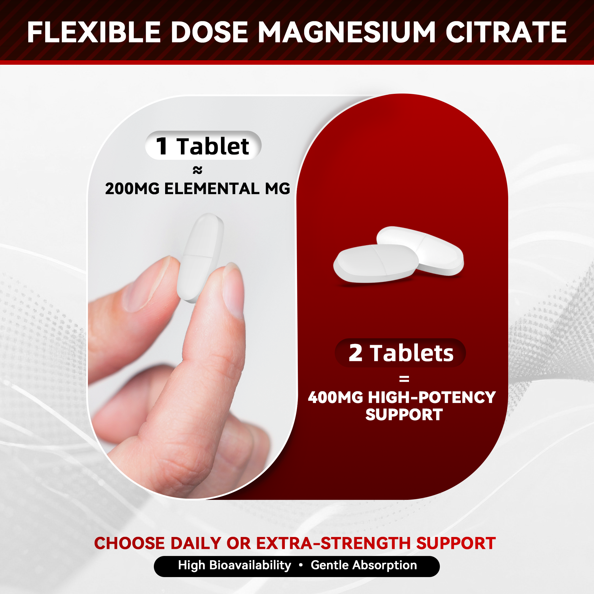 I Love Health Magnesium Citrate, 400mg, Heart Health Support, 100 vegetarian Tablets