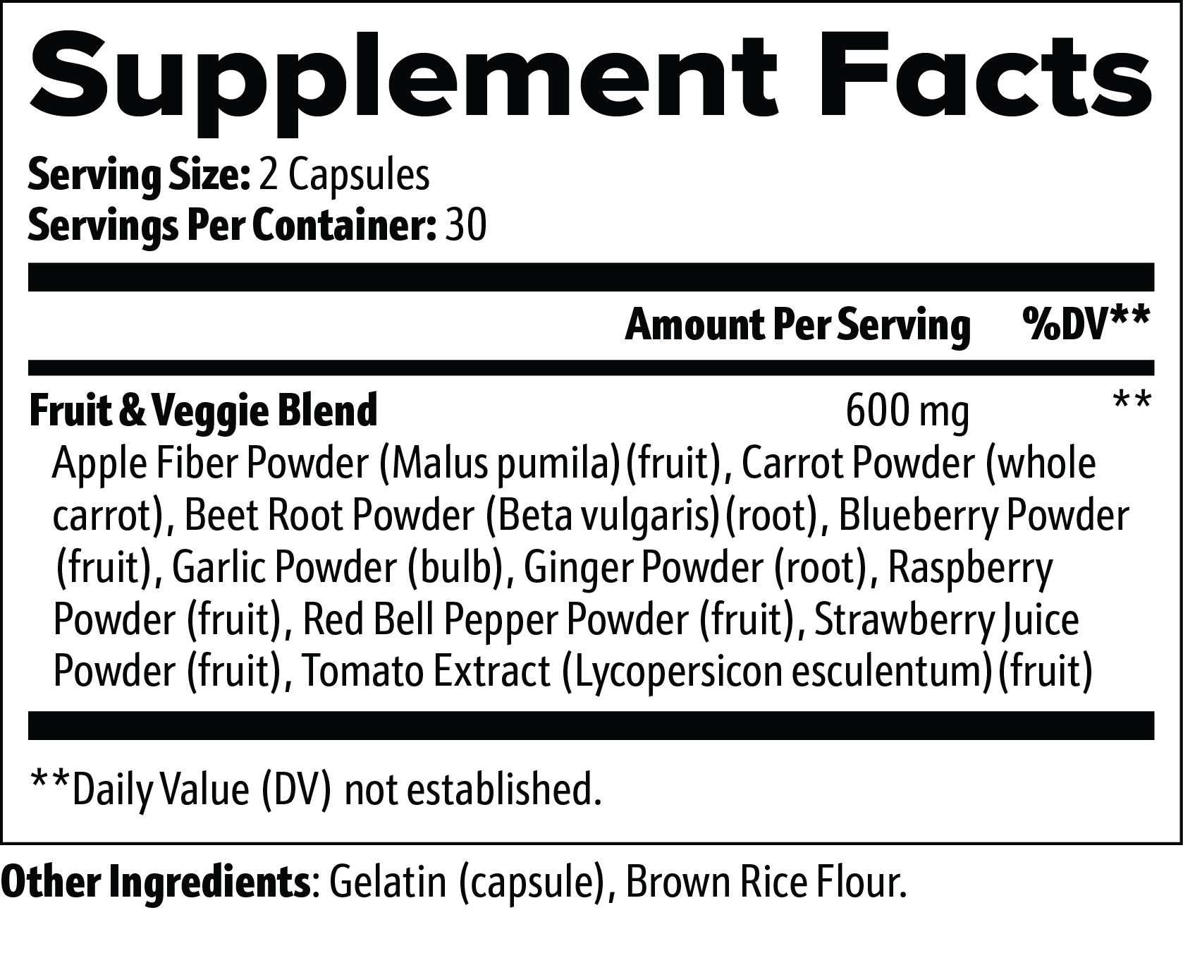 Fruits+Veggies Advantage