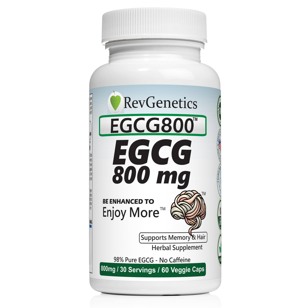EGCG 800mg Caffeine-Free: Green Tea Extract for Cellular Health