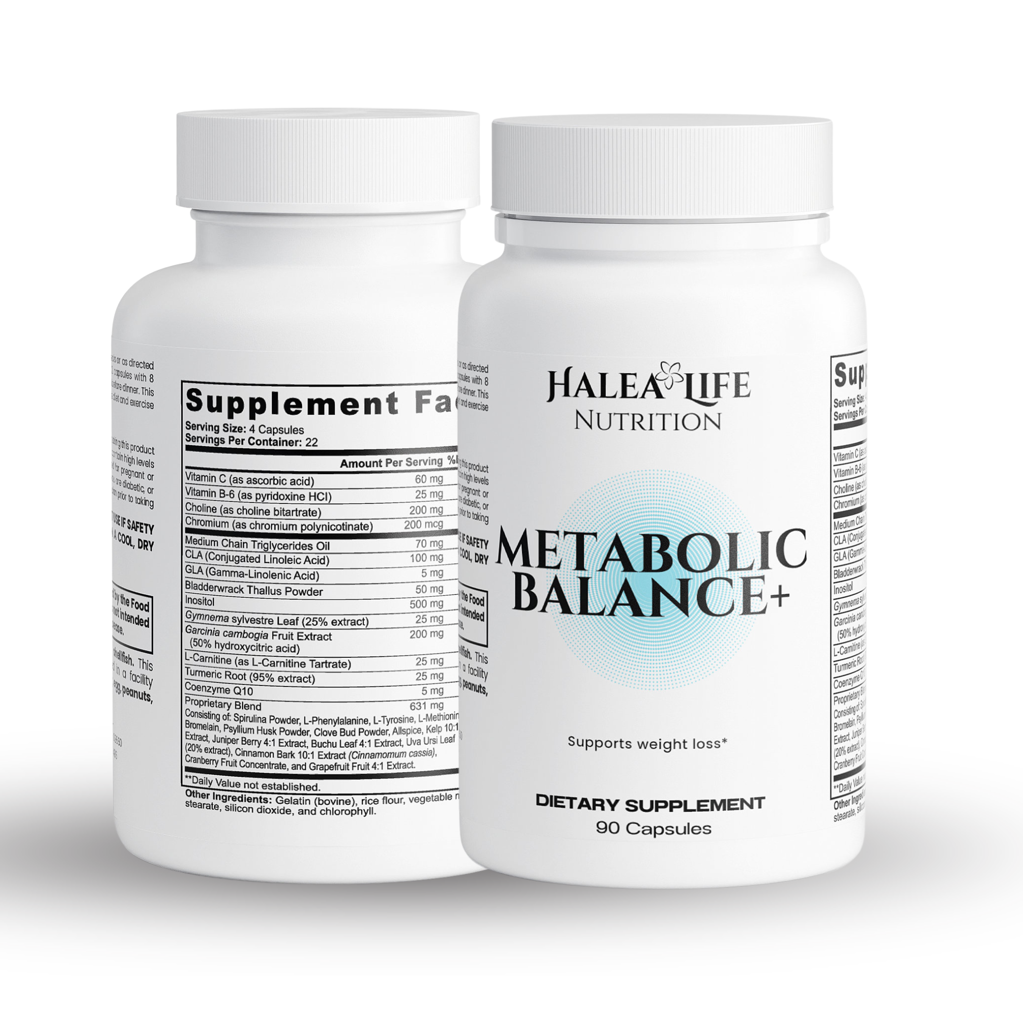 Metabolic Balance+ Capsules - CLA, L-Carnitine, Chromium & Turmeric
