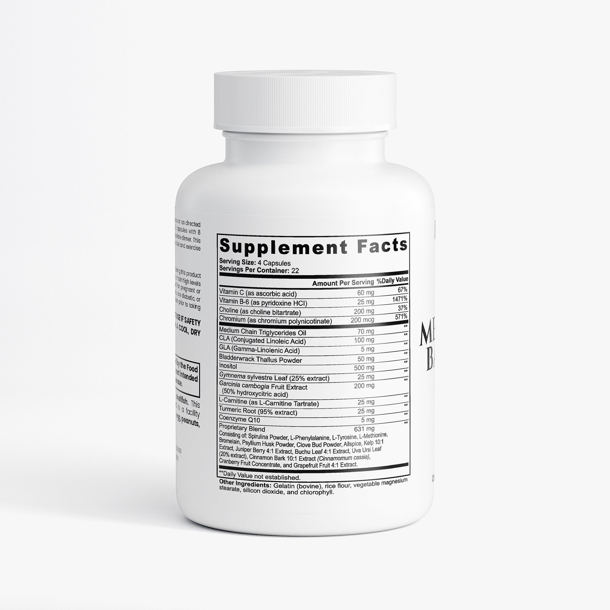 Metabolic Balance+ Capsules - CLA, L-Carnitine, Chromium & Turmeric