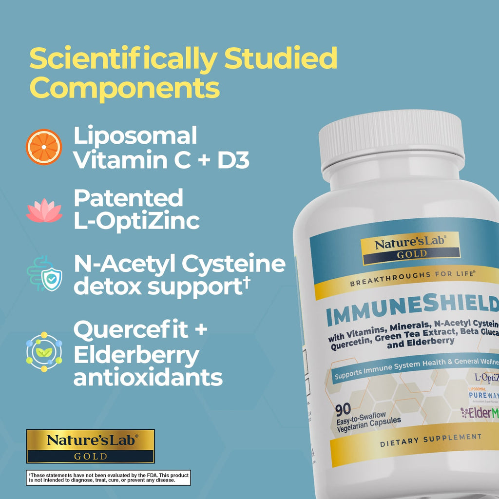 Nature's Lab Gold ImmuneShield - 90 Capsules