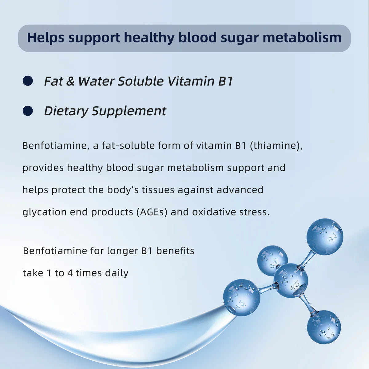 Benfotiamine 600mg Plus 20mg Vitamin B1 | 120 Veggie Capsules | Made in USA | 3rd Party Tested | Fat Soluble Vitamin B1 Thiamine Supplement | Non-GMO | Gluten Free
