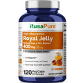 NusaPure Royal Jelly 10:1 Extract, 400 mg - 120 Veggie Capsules (Non-GMO, Dairy Free, Dietary Supplement)