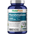 NusaPure Marshmallow Root 50:1 Extract, 200 mg Per Veggie Caps 180 Count (Non-GMO, Vegan) Bioperine