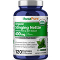 NusaPure USDA Organic Stinging Nettle 30:1 Extract, 400 mg 120 Veg Caps Suitable for Vegetarians and Vegans, Non-GMO