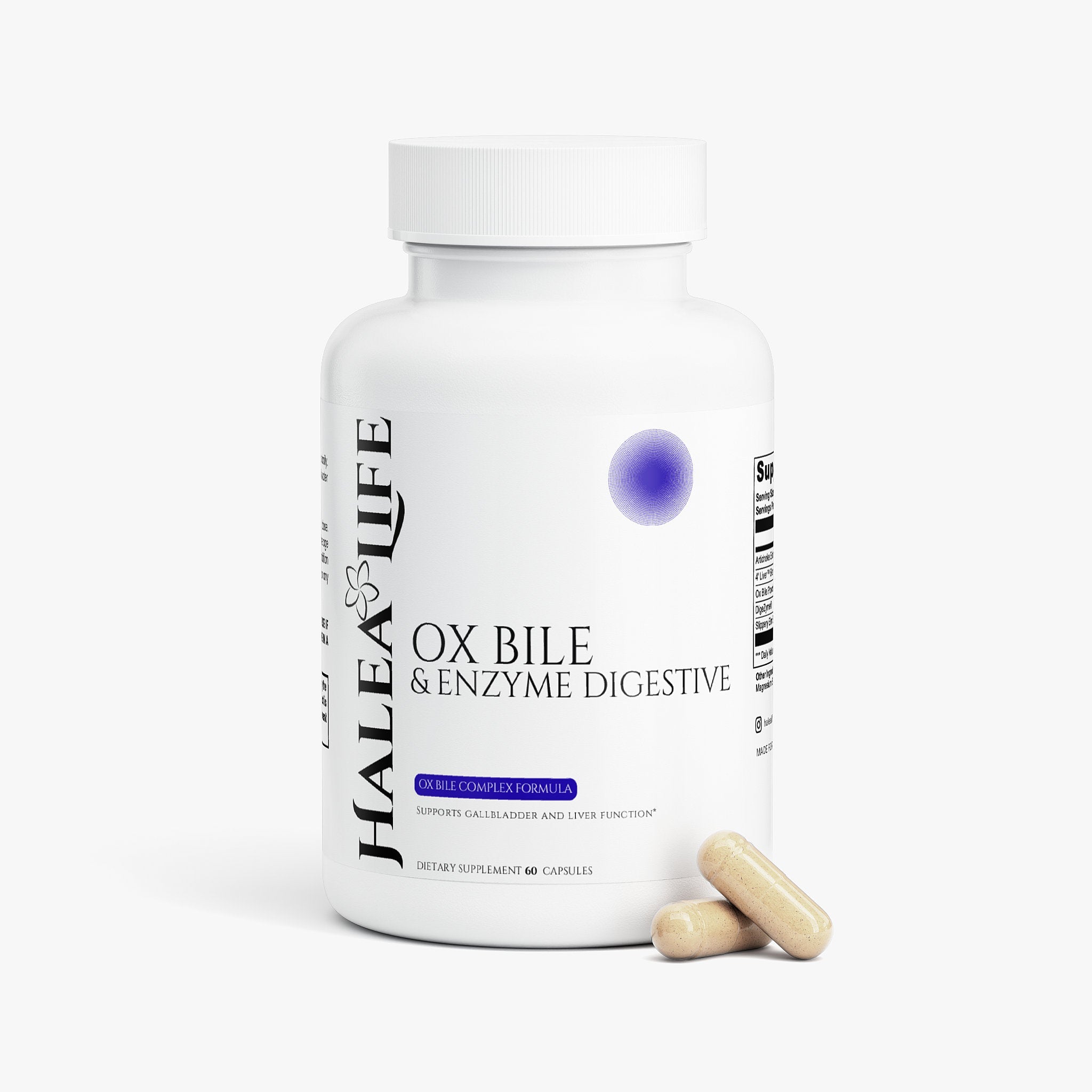 Ox Bile and Enzyme Digestive Capsules