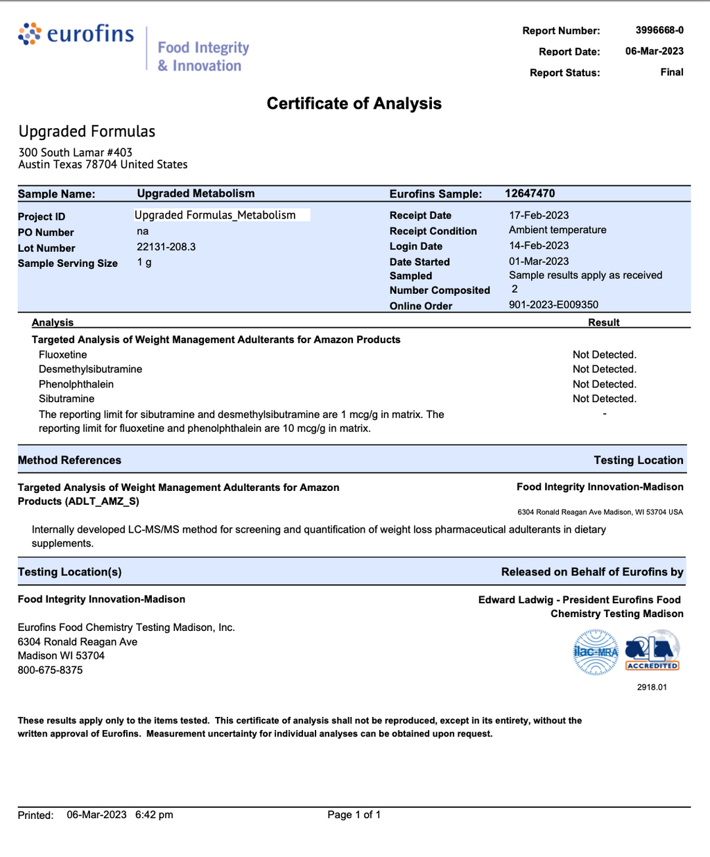 Upgraded Metabolism (Sugar Support)