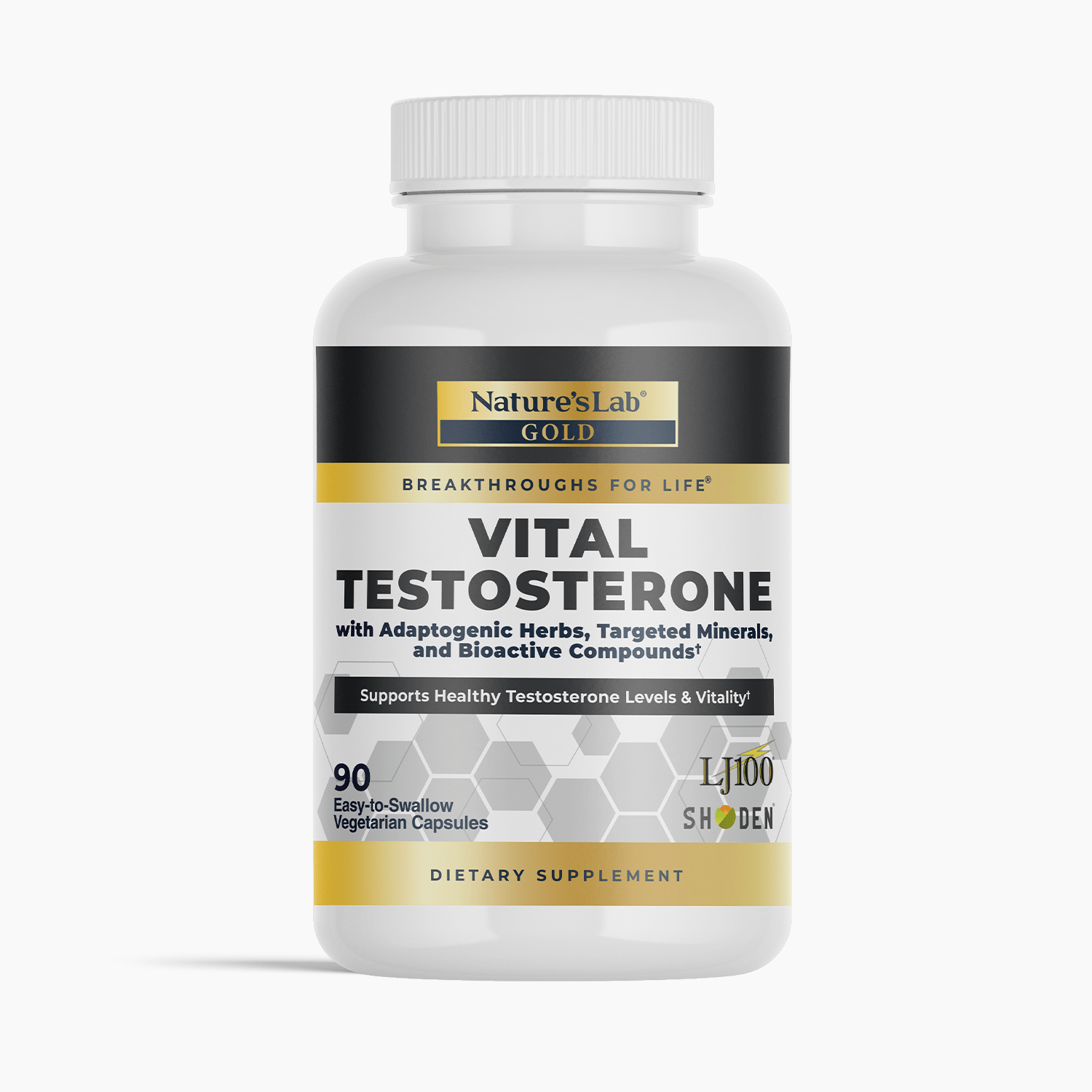 Nature's Lab Gold Vital Testosterone - 90 Capsules