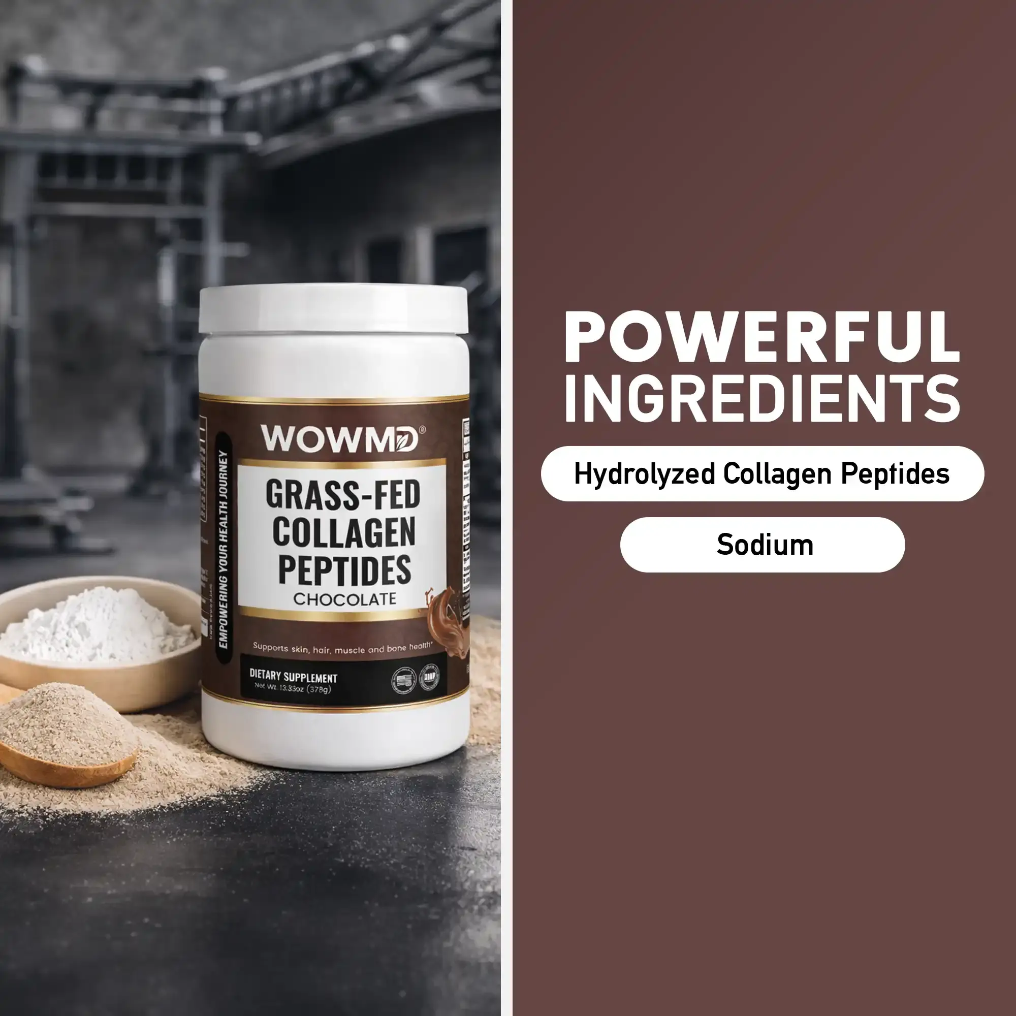 Grass-Fed Collagen Peptides Powder (Chocolate)