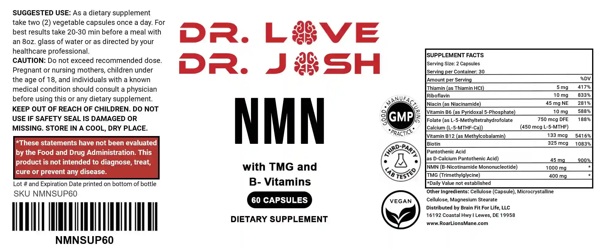 Dr Love's NMN - 1000mg