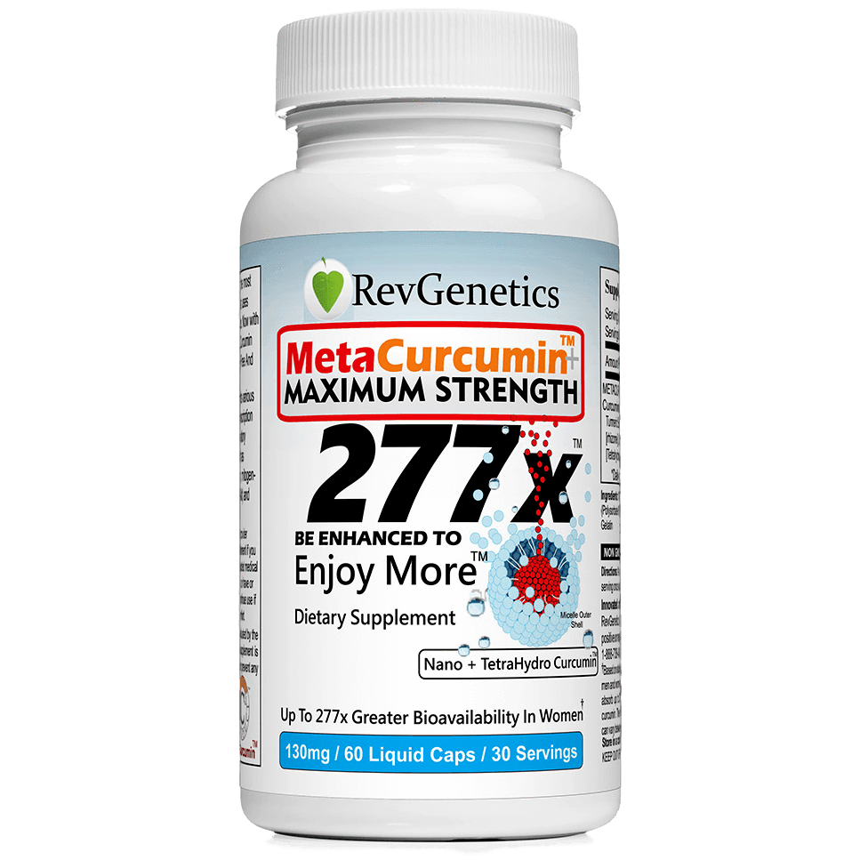 MetaCurcumin 277x: 10x SIRT6 Boost, No Pepper