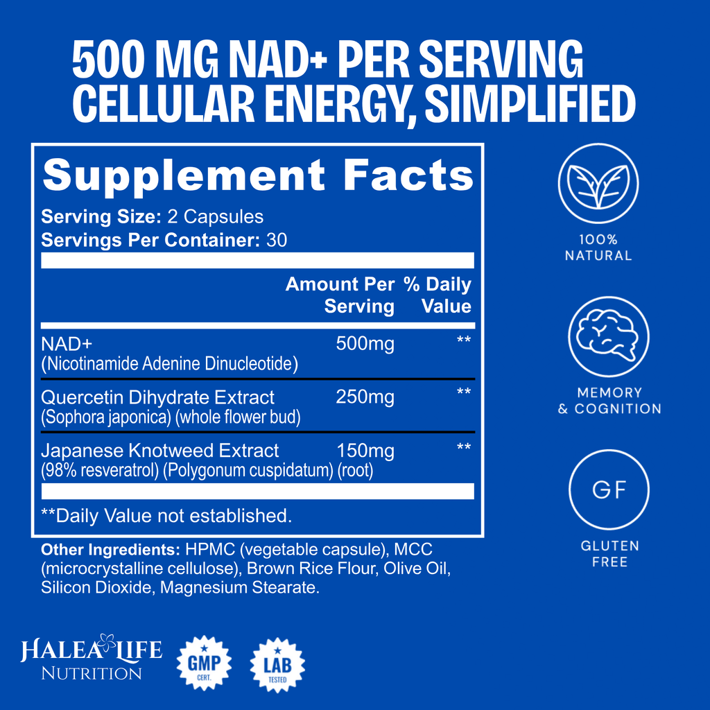 NAD+ Cellular Vitality Capsules 500 mg