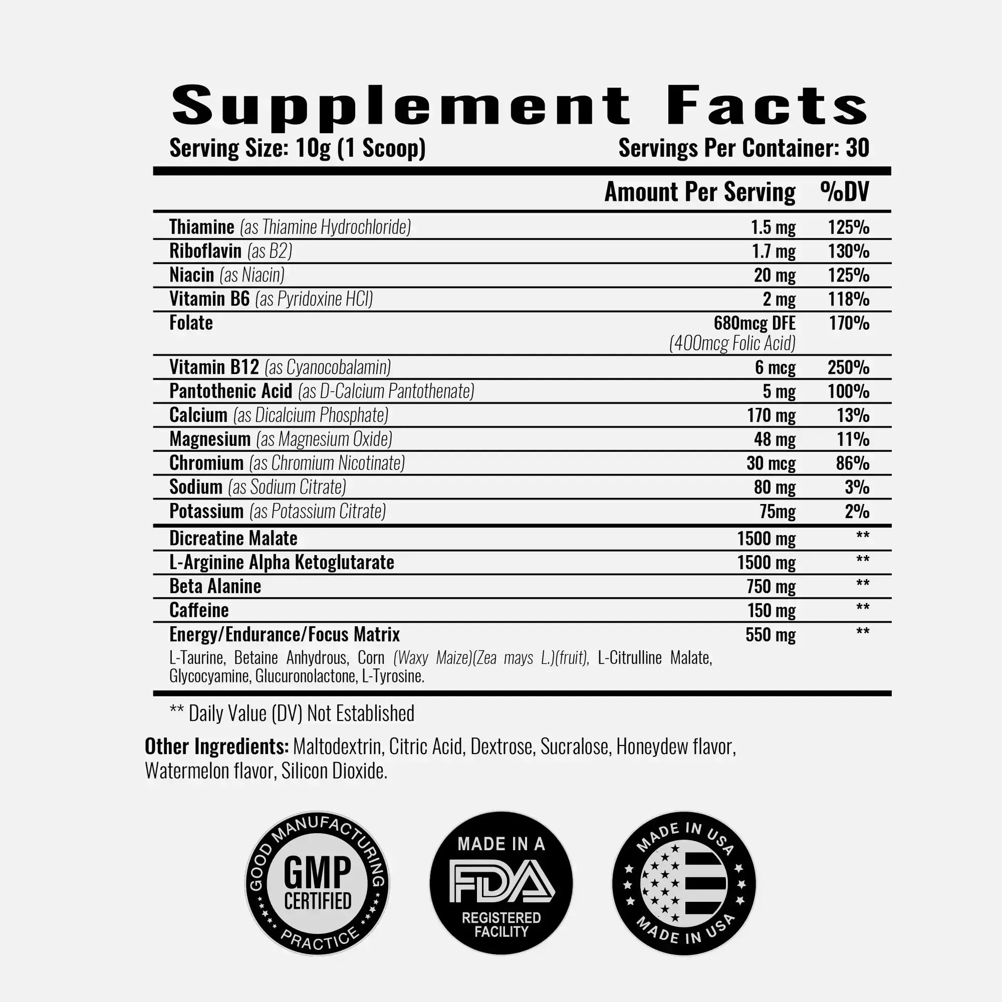 Nitric Shock Pre-Workout