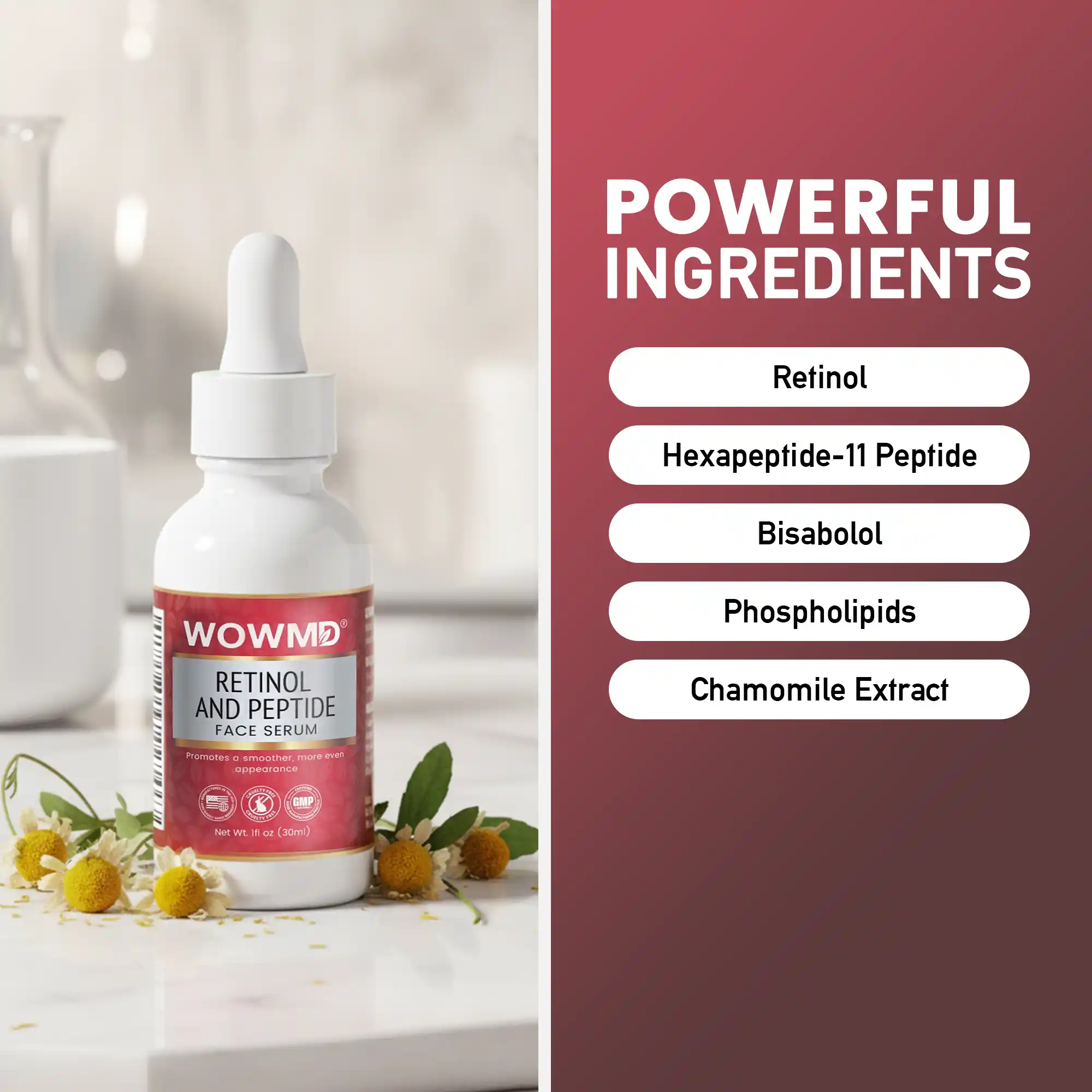 Retinol and Peptide Face Serum